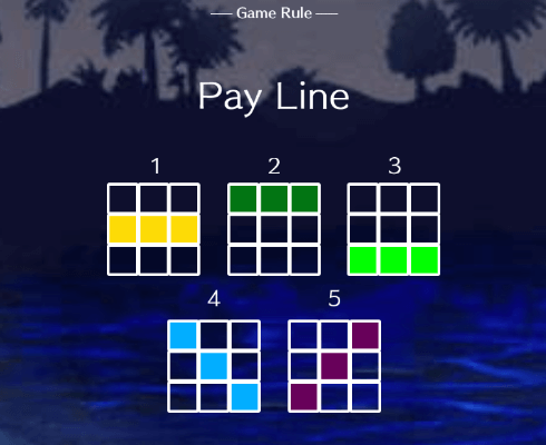 Payline 1 ハワイアンドリームクリスマスのp